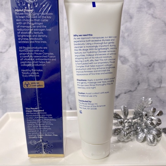 Pause Well-Aging Hydrating Cleanser, Light, Creamy,NEW - Full Size 3.5 oz/105 ml - Picture 6 of 12